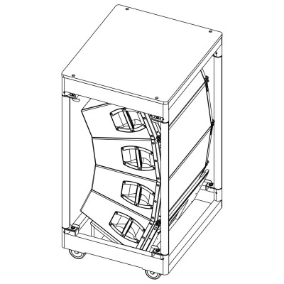 d&b audiotechnik E7463 V8/V12 Quad Touring cart